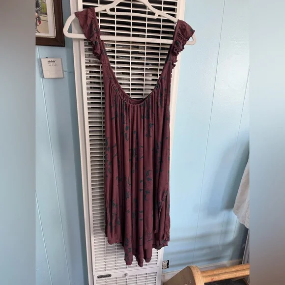 Free People drifter Burgundy Sleeveless Tunic - Picture 5 of 7